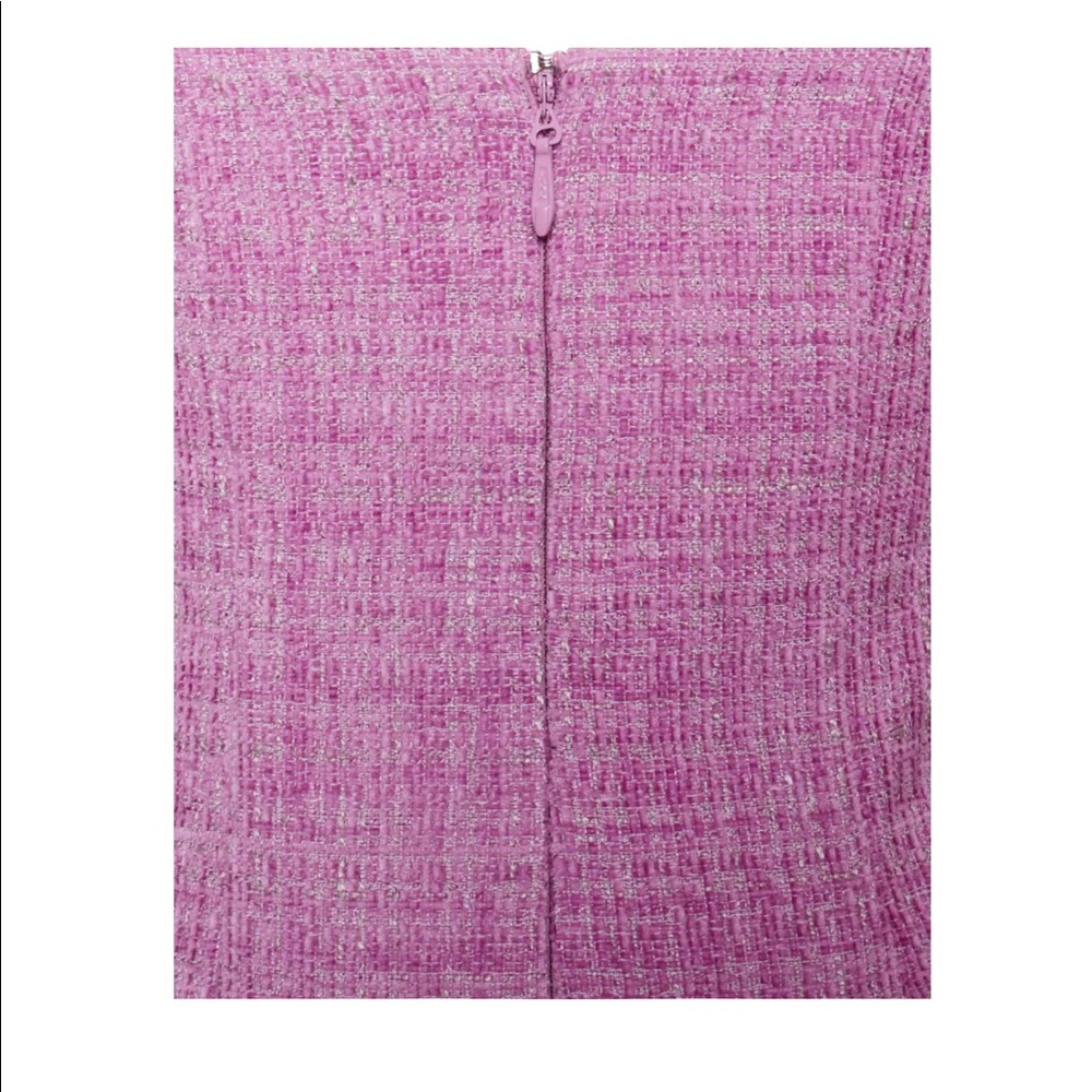 Rosie Fuchsia Tweed Crystal Fringe Dress M - Picture 5 of 8